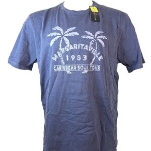 Jimmy Buffet Margaritaville Blue T-shirt 1983 World Tour Men's Size S New